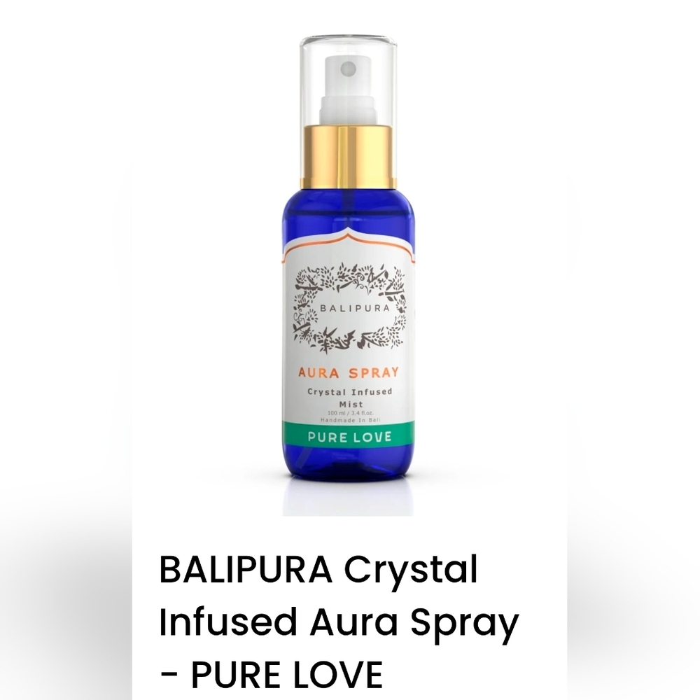 Brand New! Balipura Aura Spray Crystal Infused Mist Pure Love